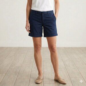 Lauren Ralph Lauren Cuffed Shorts Navy Blue Women's Size 6